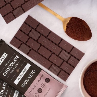 Czekolada Keto Wegańska z Olejem MCT - Ciemna Klasyczna 80g - Beketo