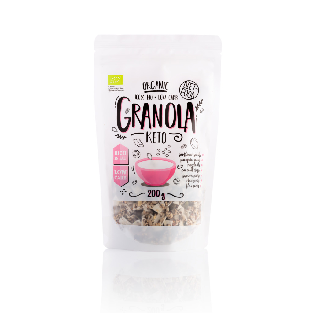 Keto granola BIO 200g organic z firmy Diet Food
