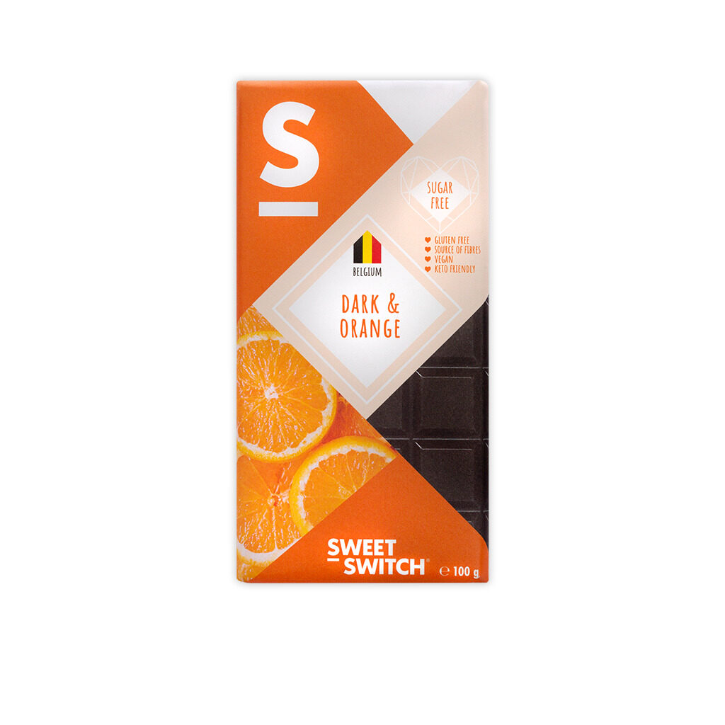 Keto Czekolada z Pomarańczą 100g – Sweet Switch