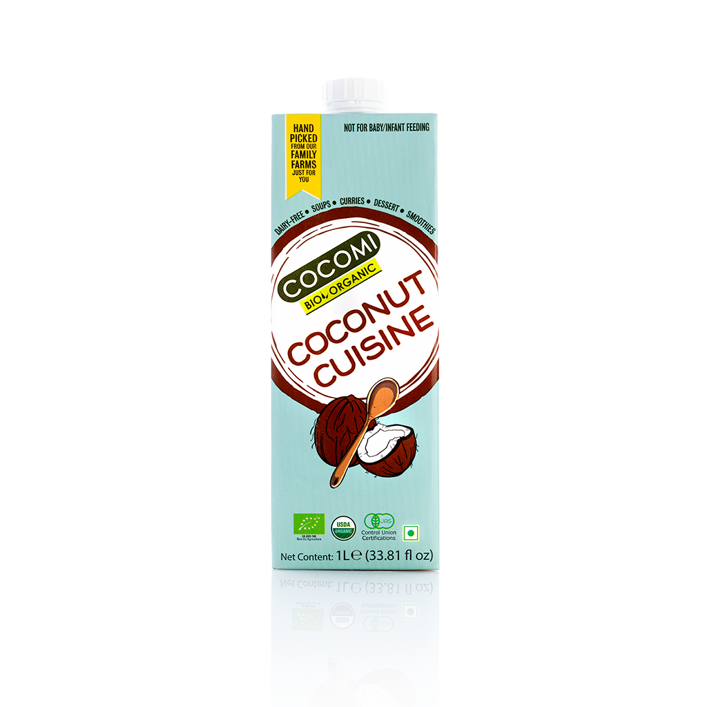 Napój Kokosowy 17% tłuszczu z COCOMI. W opakowaniu znajduje się 1l napoju.