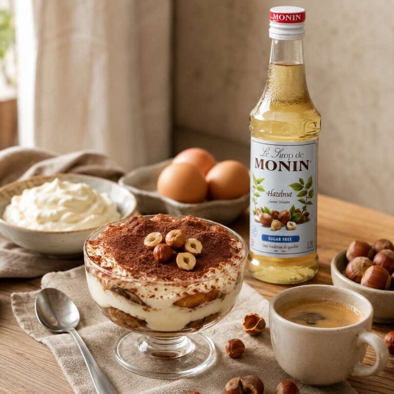 Syrop do Kawy Bezcukrowy - Orzech Laskowy 0,7l - Monin Tiramisu