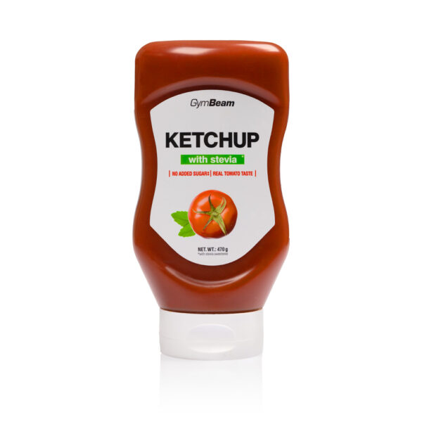 Ketchup Słodzony Stewią - 470g - GymBeam