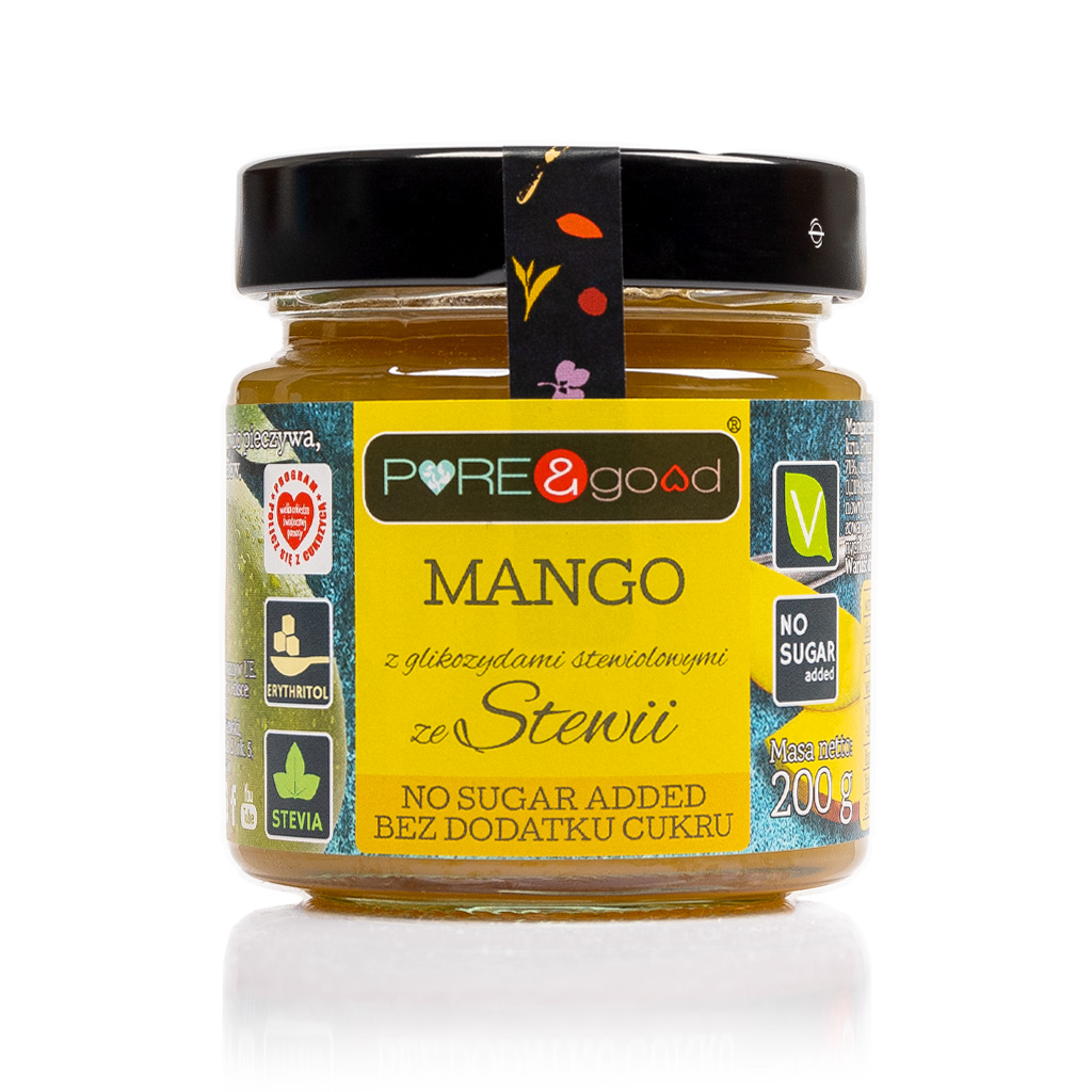 Dżem Bez Dodatku Cukru - Mango - 200g - Pure&Good