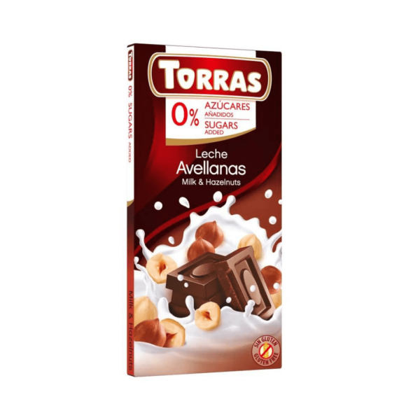 Mleczna-czekolada-z-orzechami-laskowymi-bez-dodatku-cukru-Torras-75g