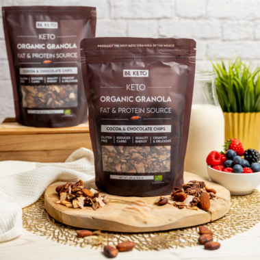 Granola Keto BIO - Kakao i Czekolada 250g - BeKeto
