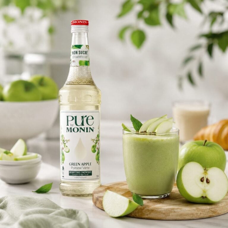 Koncentrat Bezcukrowy PURE (Zielone Jabłko) Green Apple 0,7l – Monin orzeźwiający