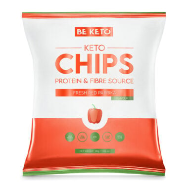Chipsy Keto - Świeża Czerwona Papryka 30g - BeKeto