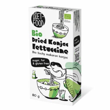 Makaron Shirataki Konjac Fettuccine Suchy BIO 80g - Diet Food