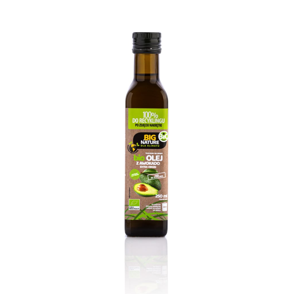 Olej BIO z Awokado Tłoczony na Zimno 250ml - Big Nature