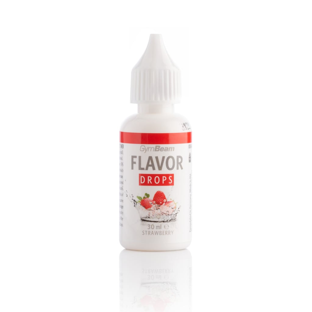 Aromat Słodki Flavor Drops - Truskawka Bez Cukru 30ml - GymBeam