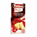 Czekolada biała z jagodami goji bez dodatku cukru 75g - Torras