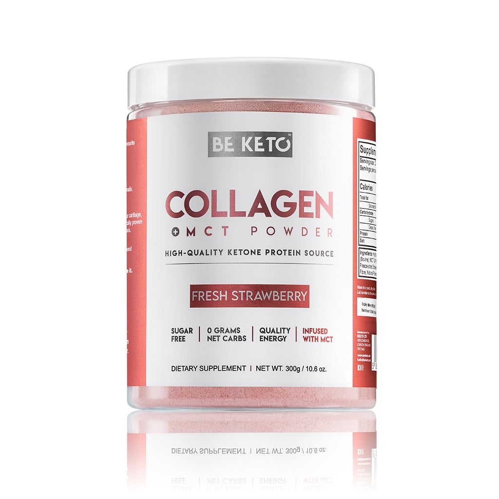 Kolagen z Olejem MCT - Świeża Truskawka 300g - BeKeto