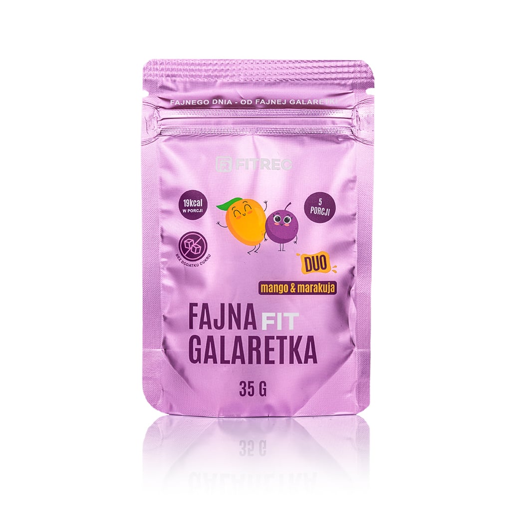 Galaretka Fajna Duo - Mango Marakuja 35g - Fitrec