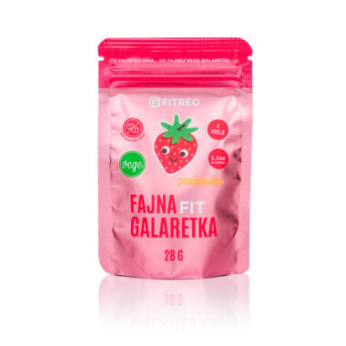 Galaretka Fajna Wegańska - Poziomka 28g - Fitrec