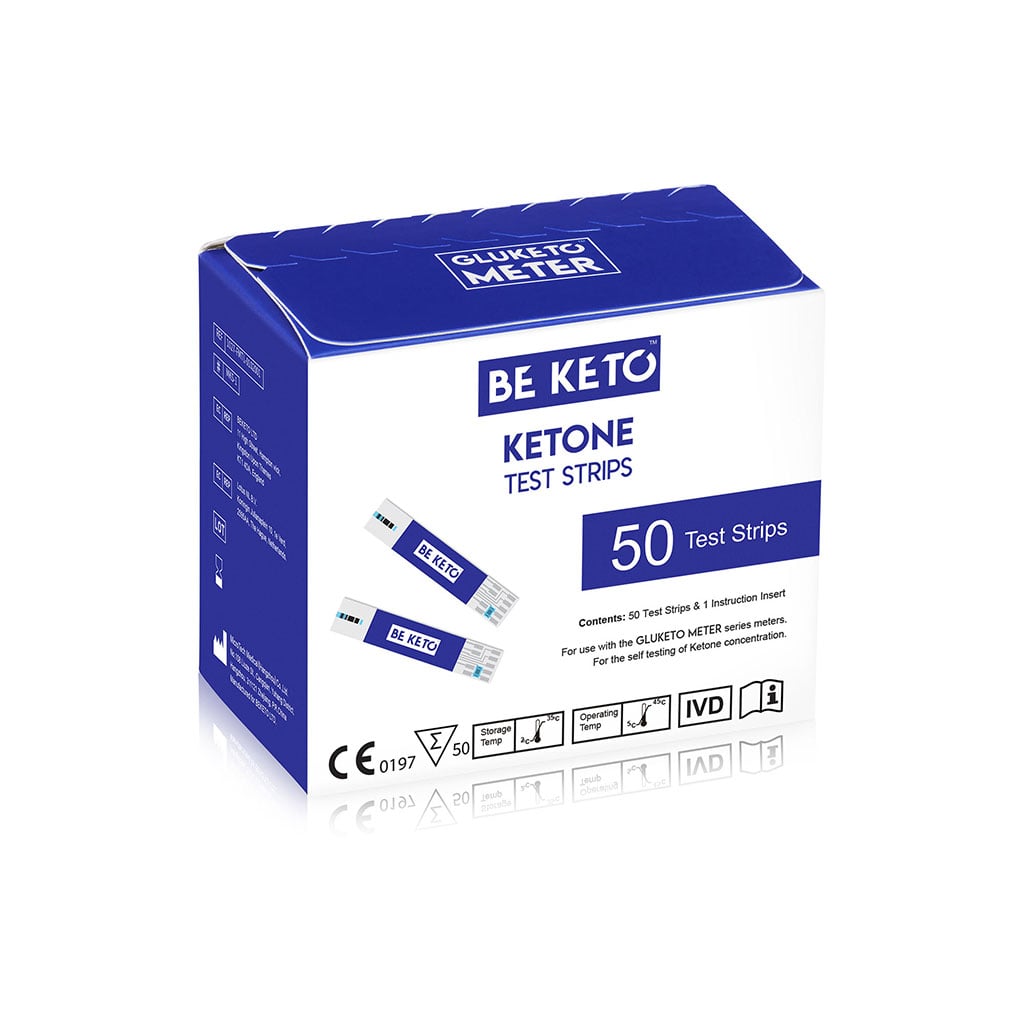 Testy Paskowe Ketony GluKeto Meter 50 szt. - BeKeto