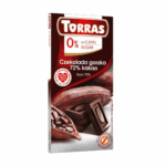 Czekolada gorzka 72% kakao bez dodatku cukru 75g - Torras