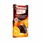Czekolada gorzka z pomarańczą bez dodatku cukru 75g - Torras