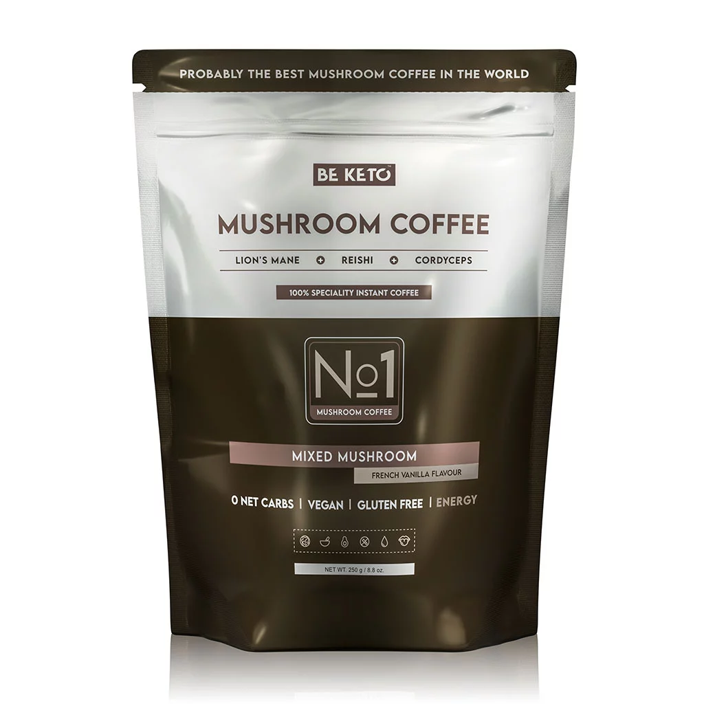 Kawa Rozpuszczalna Mushroom - Francuska Wanilia 250g - BeKeto