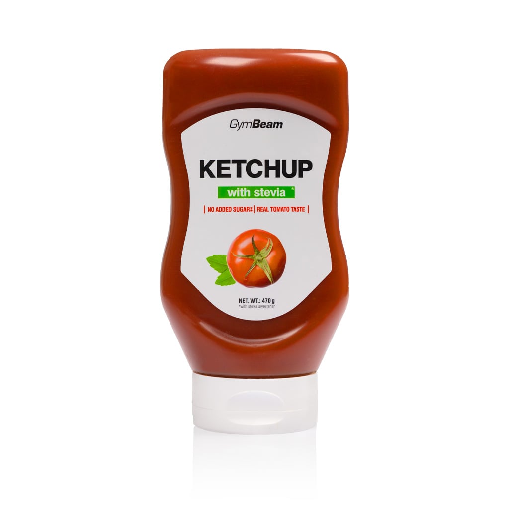 Ketchup Słodzony Stewią 470g - GymBeam