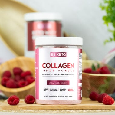 Kolagen z Olejem MCT - Dzika Malina 300g - BeKeto