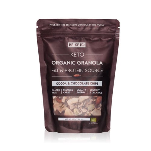 Granola Keto BIO - Kakao i Czekolada 250g - BeKeto