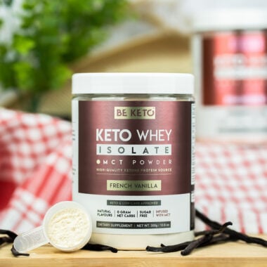 Izolat Białka z Olejem MCT - Francuska Wanilia 300g - BeKeto