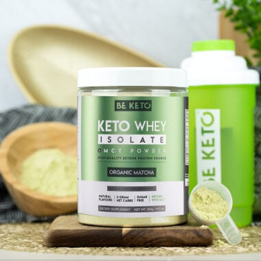 Izolat Białka z Olejem MCT - Matcha 300g - BeKeto