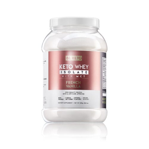 Izolat Białka z Olejem MCT - Francuska Wanilia 800g - BeKeto
