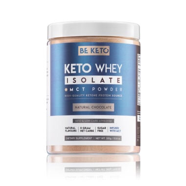 Izolat Białka z Olejem MCT - Naturalna Czekolada 300g - BeKeto