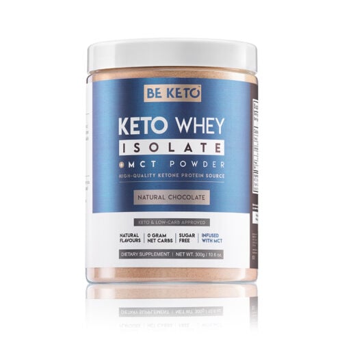 Izolat Białka z Olejem MCT - Naturalna Czekolada 300g - BeKeto