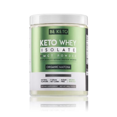 Izolat Białka z Olejem MCT - Matcha 300g - BeKeto