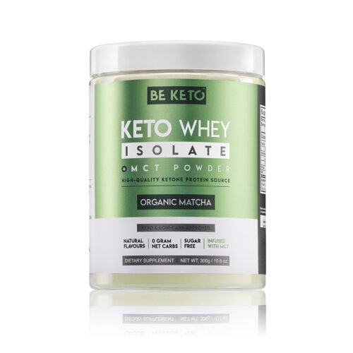 Izolat Białka z Olejem MCT - Matcha 300g - BeKeto