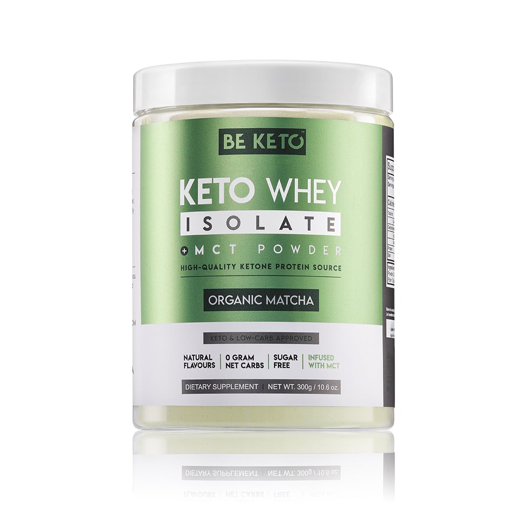 Izolat Białka z Olejem MCT - Matcha 300g - BeKeto