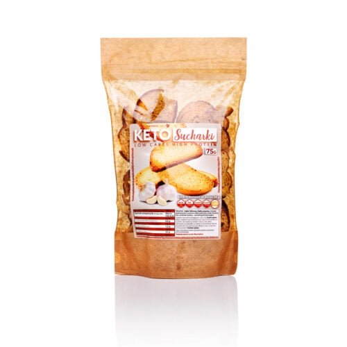 Sucharki Keto - Czosnkowe 75g - CambioLabs