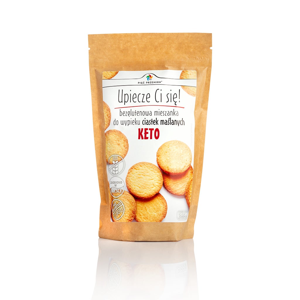 Mieszanka do wypieku keto ciastek maślanych 365g - Pięć Przemian