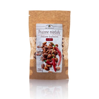 Migdały Prażone - Chilli słodzone ksylitolem 100g - Pięć Przemian