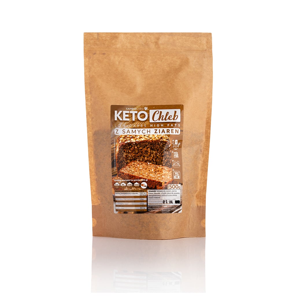 Mieszanka do wypieku keto chleba z samych ziaren 500g - CambioLabs