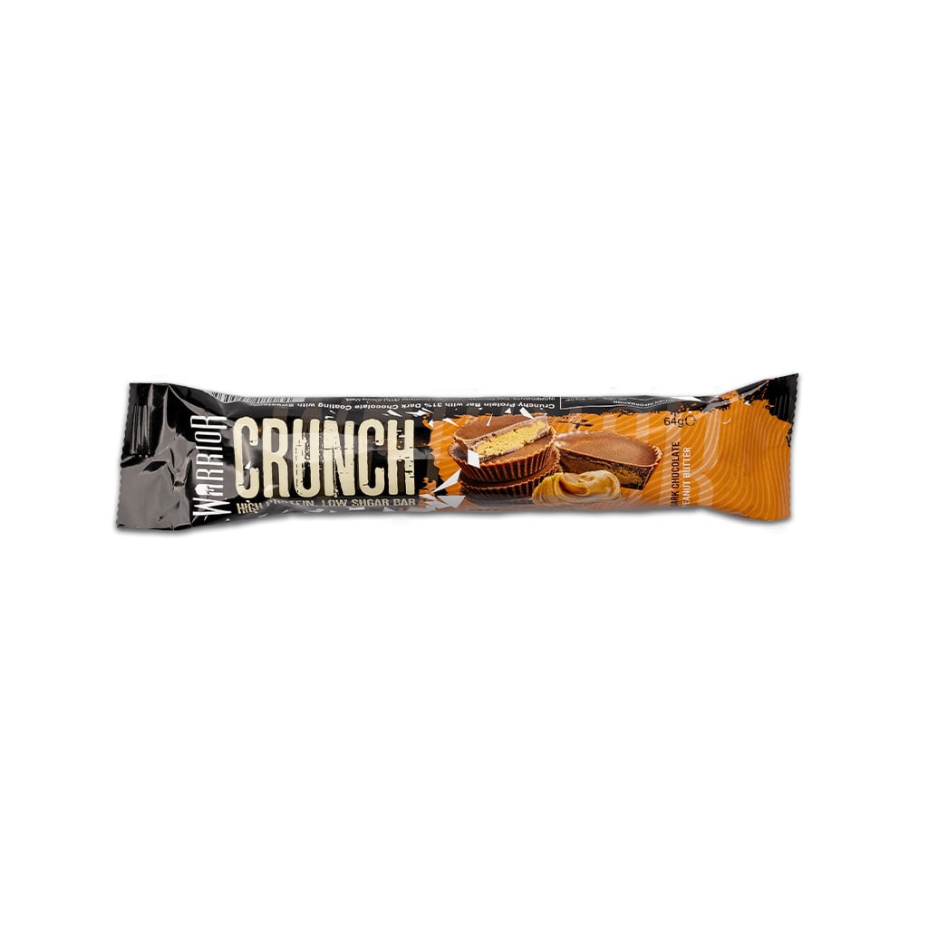 Baton Proteinowy - Gorzka Czekolada z Masłem Orzechowym 64g - Warrior Crunch