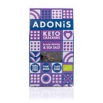Czarny pieprz i sól morska - BIO keto krakersy 60g - Adonis