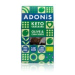 Oliwa i nasiona Chia - BIO keto krakersy 60g - Adonis