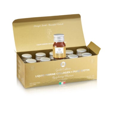 Kolagen Morski Płynny z Czystą Biotyną Malinowy 10x30ml - The Collagen Company
