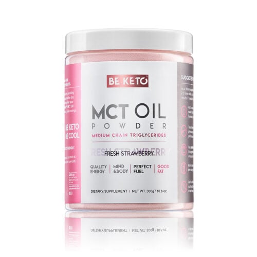 Olej MCT w Proszku - Świeża Truskawka 300g - BeKeto