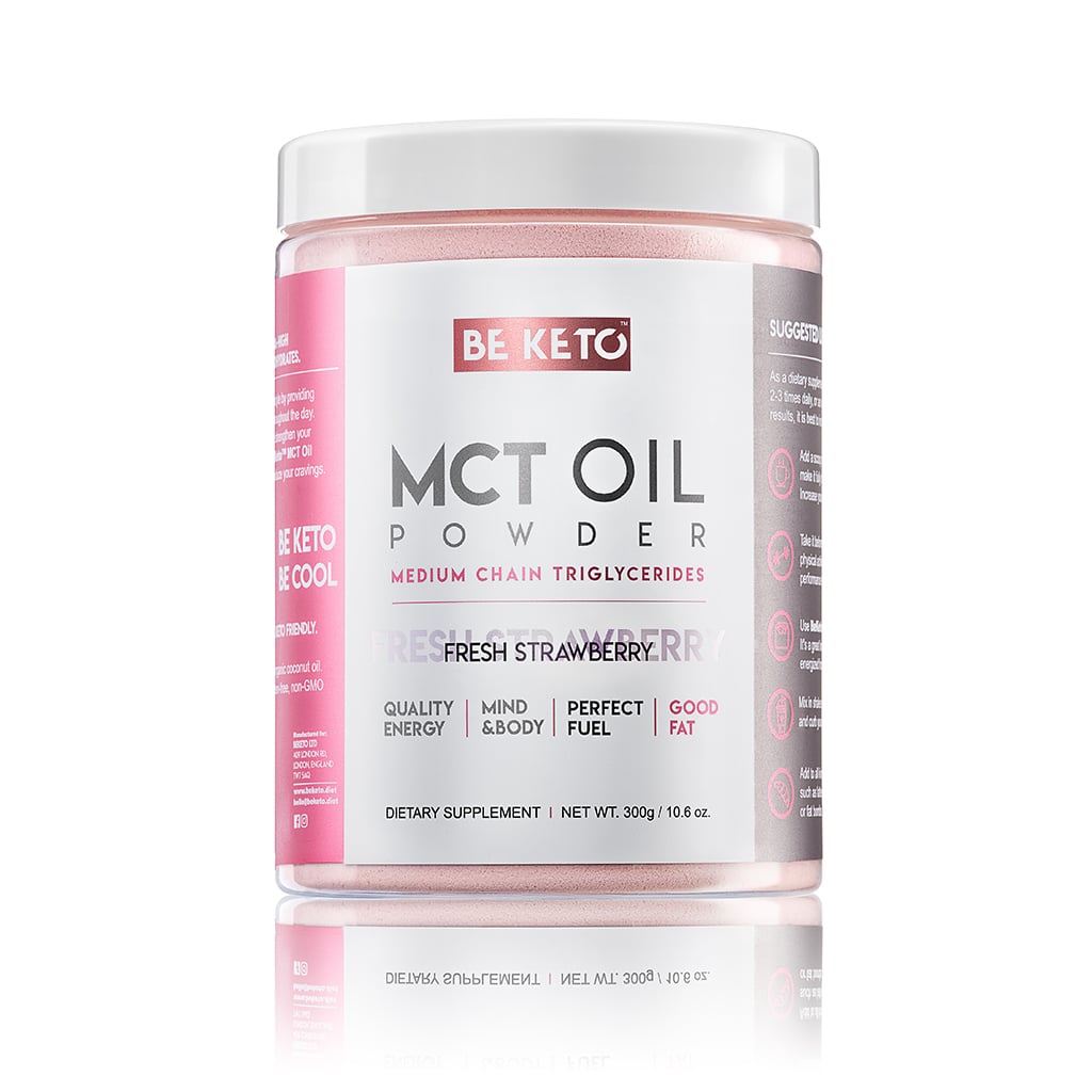 Olej MCT w Proszku - Świeża Truskawka 300g - BeKeto