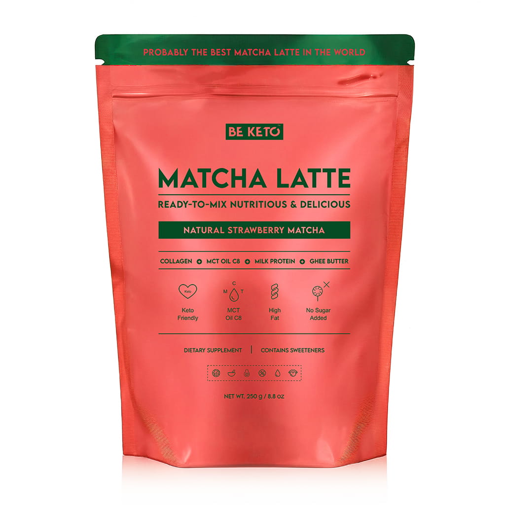 Matcha Latte - Naturalna Truskawka 250g - BeKeto
