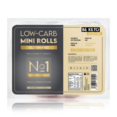 Bułeczki Keto Bezglutenowe 8x25g - BeKeto
