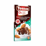 Czekolada mleczna z migdałami bez dodatku cukru 75g - Torras
