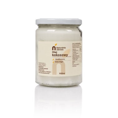 Olej Kokosowy Nierafinowany Extra Virgin 500ml - Naturalnie Zdrowe