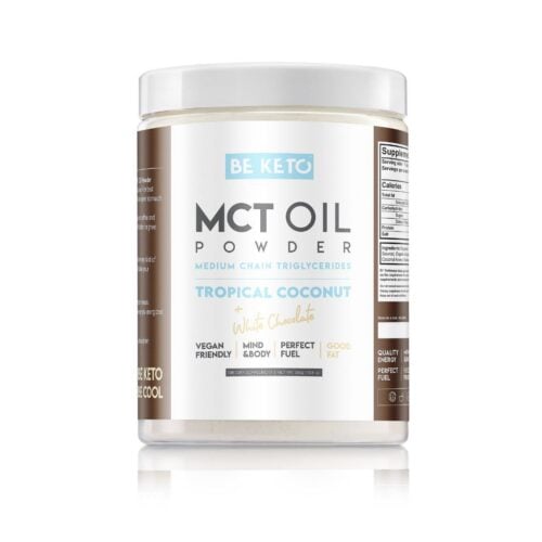 Olej MCT w Proszku - Kokos + Biała Czekolada 300g - BeKeto