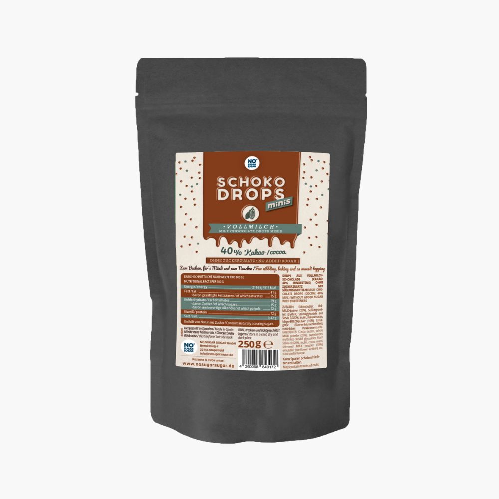 Dropsy Mini z Mlecznej Czekolady 250g - No Sugar Sugar
