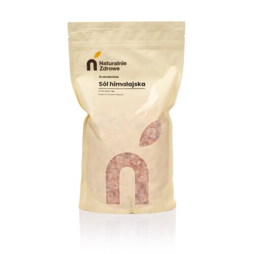 Sól Himalajska Gruboziarnista 1kg - Naturalnie Zdrowe